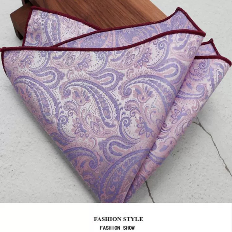 Klassieke Pasiley Pochet Heren Formeel Zakelijk Zwart Wit Zakdoek Bruiloft Pak Accessoires Dagelijks Dassen Das