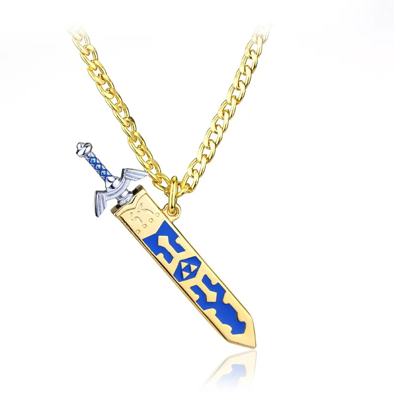 Periferiche di gioco La leggenda di Zelda Skyward Spada Llavero Colgante Collare para Hombre Collana per fan di gioco
