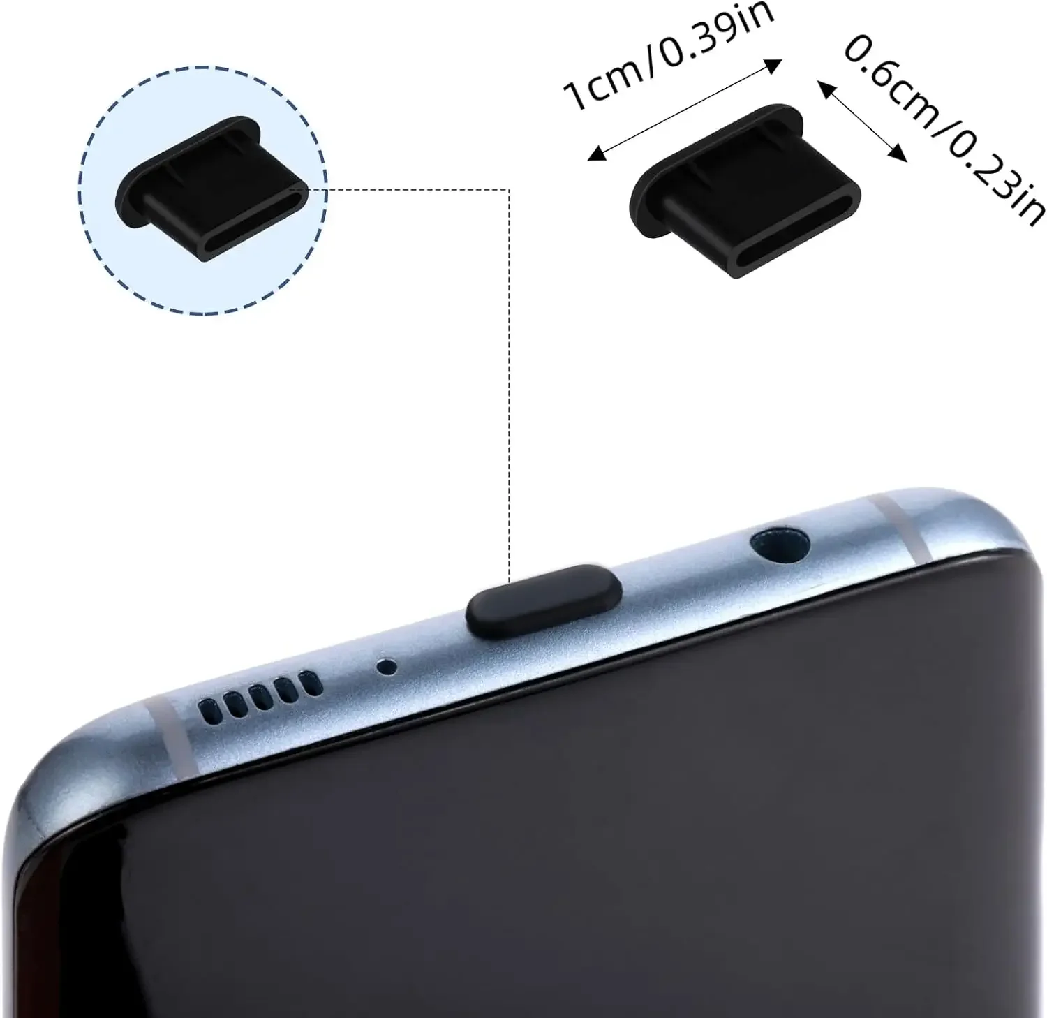 10/1PCCS Type-C 먼지 플러그 USB 충전 포트 보호기 삼성 화웨이 Xiaomi 전화 먼지 플러그 용 실리콘 방진 플러그 커버 캡