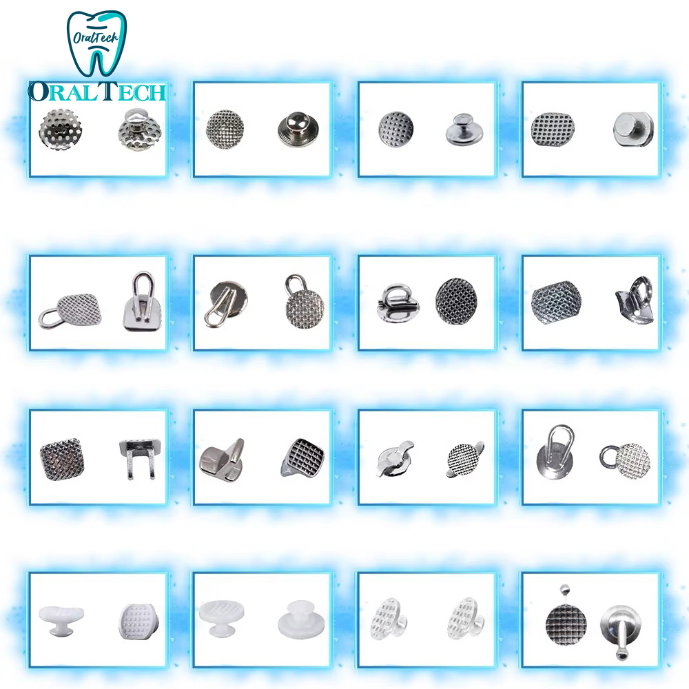 10 Stuks Tandheelkundige Orthodontische Metalen Lingual Knoppen Composiet Tong Tamer Tractie Haak Bite Opener Beugels Orthodont Materiales