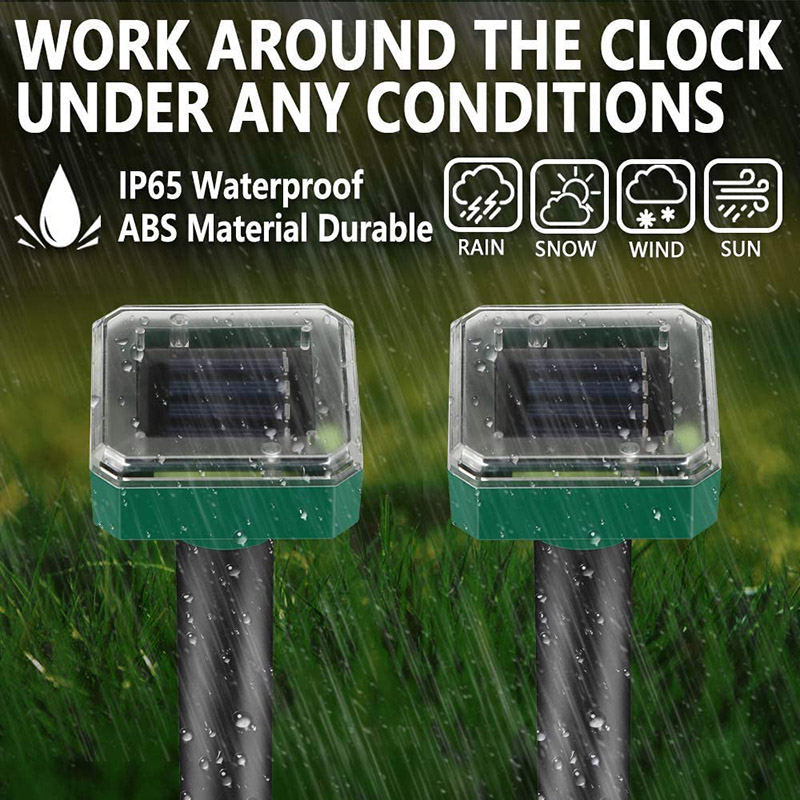 1/2 pz Solar Talpa Repellente IP56 Ad Ultrasuoni Solar Talpa Repeller Talpa Repeller Parassiti Talpa All'aperto Prato Fattoria Giardino