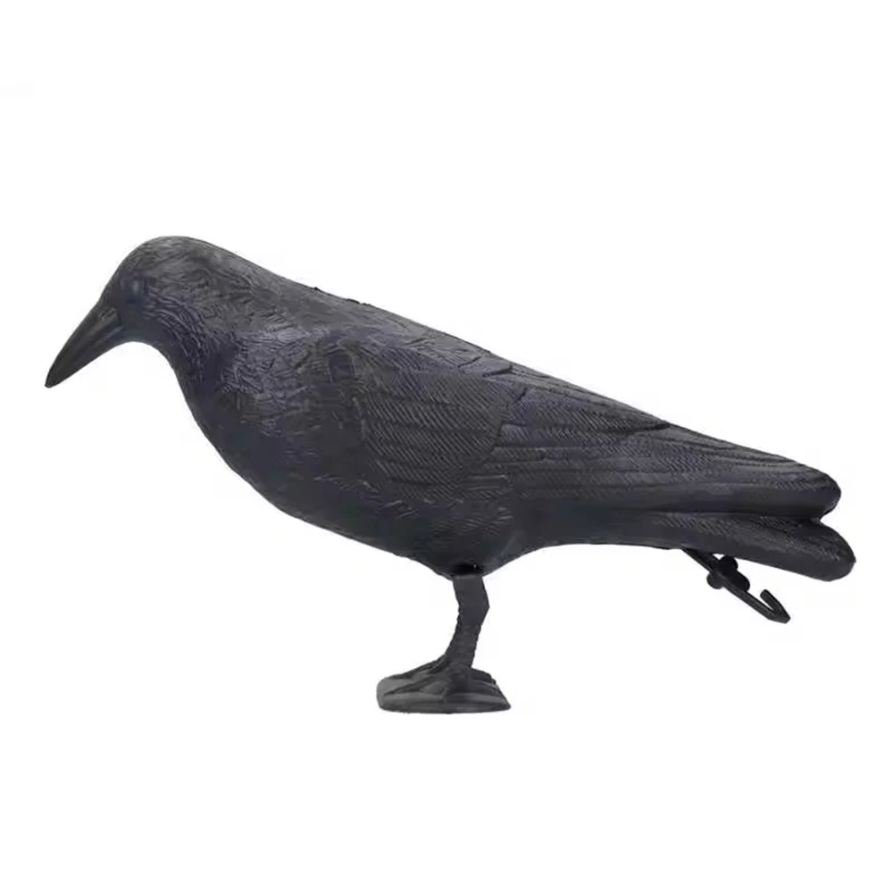 Decorazione di corvo in plastica di simulazione di decorazione di corvo 1PC con pali del giardino del cortile