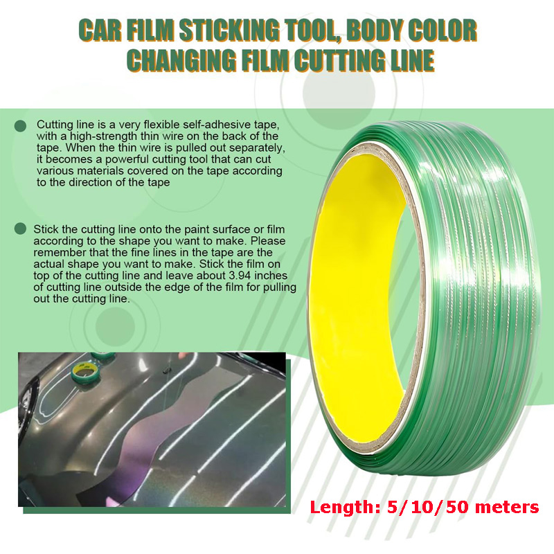 Zestaw narzędzi do oklejania samochodu Rakla do folii Taśma tnąca do folii winylowej Szpatułki do folii winylowej Narzędzia do cięcia folii samochodowej Akcesoria do folii samochodowej