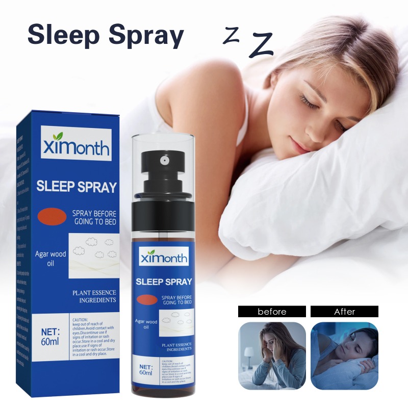 Spray para dormir alivia el estrés corporal, relaja el estrés corporal y la mente, alivia el sueño, aromaterapia, cuidado del sueño, se queda rápidamente, Spray para dormir