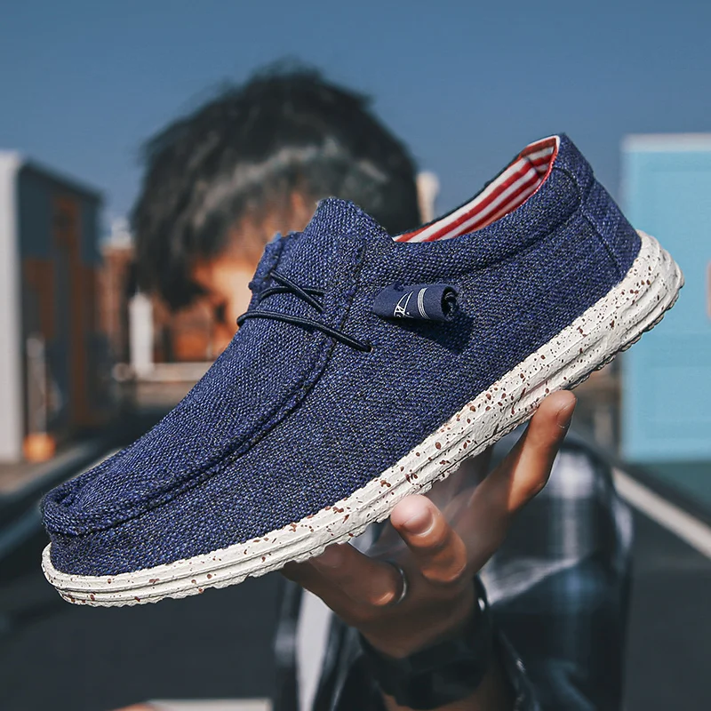 Sapatos casuais masculinos luz antiderrapante mocassins sapatos planos tênis ao ar livre sapatos vulcanizados para homem sapatos formeis masculinos