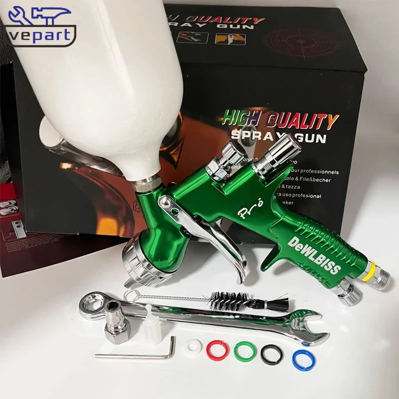 Пистолет-распылитель Vepart G T Pro Пистолет для рисования TE20/T110 1,3 мм/1,8 мм Сопло Glod с чашкой для смешивания Воздушный распылитель на водной основе Аэрограф