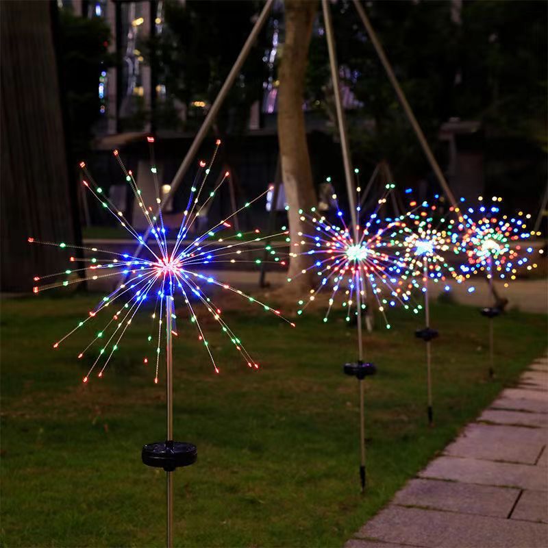 LED Solar Power fajerwerk światła wystrój ogrodu lampki wodoodporna zewnętrzna lampa trawnikowa mniszka lekarskiego do wystrój ogrodu Patio