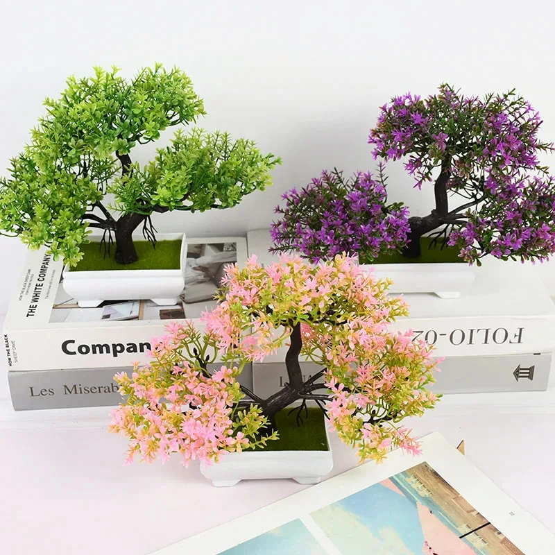 Künstliche Pflanzen Bonsai Kleiner Baum Topf Gefälschte Pflanze Blumen Topf Ornamente Für Home Zimmer Tischdekoration Hotel Garten Dekor