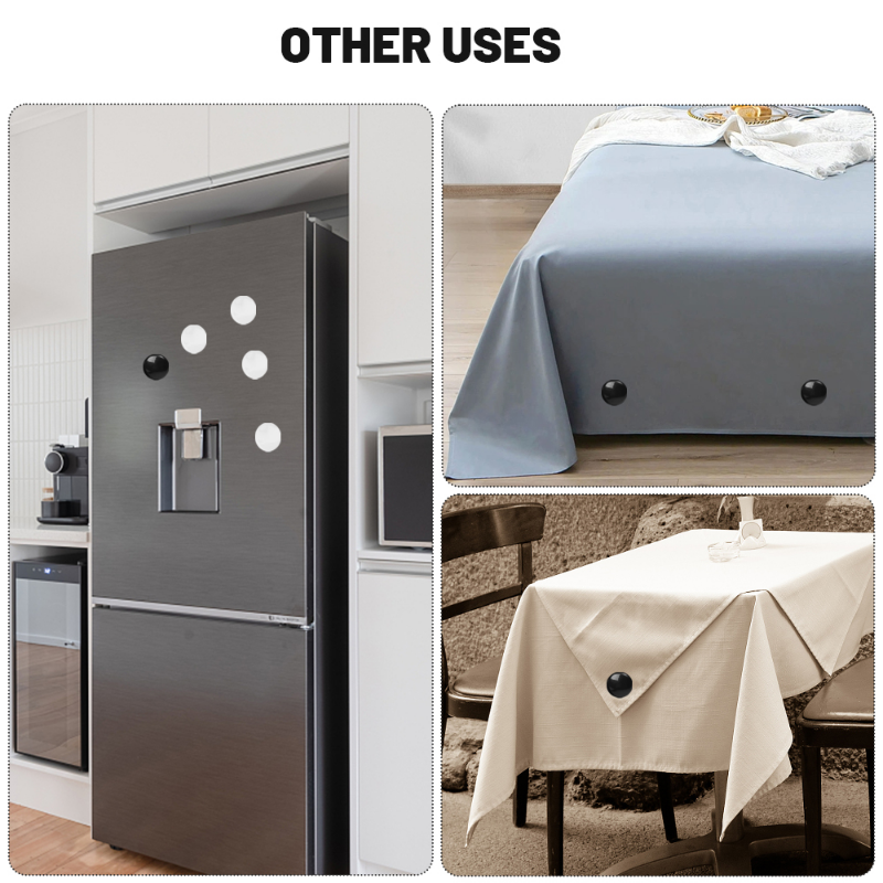 Strong Magnetic Curtains Weights Windproof Shower Curtains Magnet Buckle Balcony Curtains Cloth Weights for Drapery Tablecloth