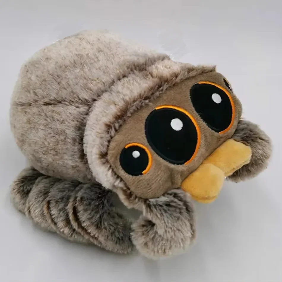 Animal de pelúcia macio bonito pequena aranha bebê plushies brinquedo dos desenhos animados animal filme boneca periférica decora sala jogo presente aniversário do miúdo