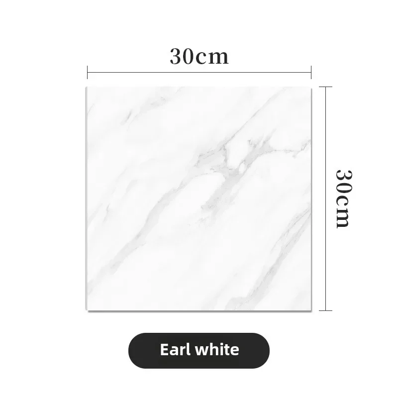 10-40PCS Marble Style Self-adhesive Floor Stickers Thickened Wear-resistant PVC Flooring Mats for Household Use Easy To Install