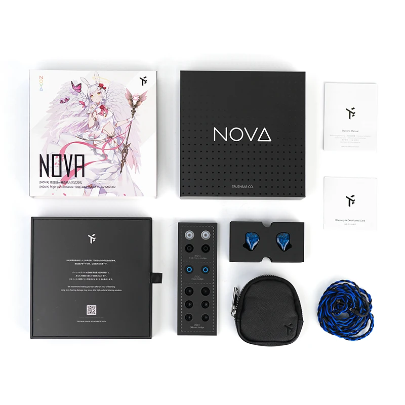 Truthear NOVA 1Dynamic 4 auriculares balanceados con cable de 0,78 y 2 pines