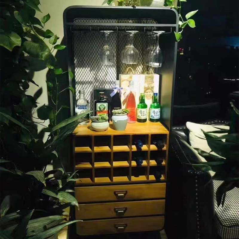 Weinbarschrank im chinesischen Stil, einzigartiges Zubehör, Regale, Küche, Weinschrank, Aufbewahrung, Restaurant, Sideboards, Barmöbel