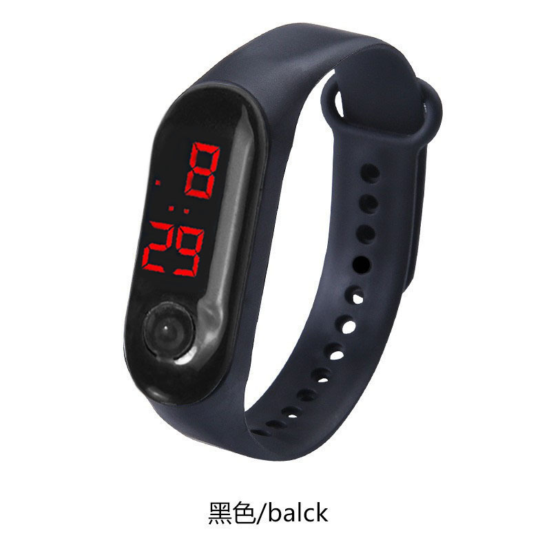Reloj deportivo para mujer, pantalla LED, reloj electrónico para deportes al aire libre para niños, reloj de pulsera con correa de silicona para hombres, reloj para estudiantes