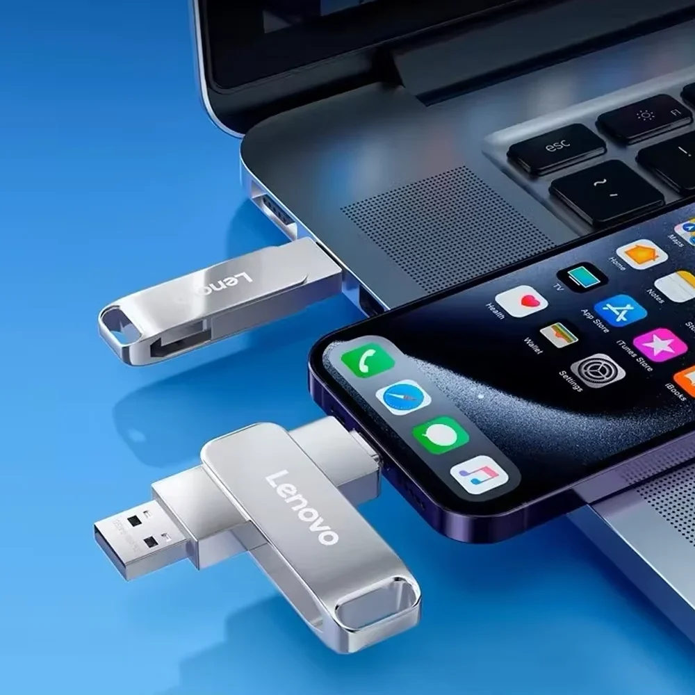 Lenovo 16TB U Disk Mini Pen Drive USB Memory New USB Flash Drives 8TB 2TB TYPE C High Speed Usb 3.1 Waterproof Pendrive Metallic