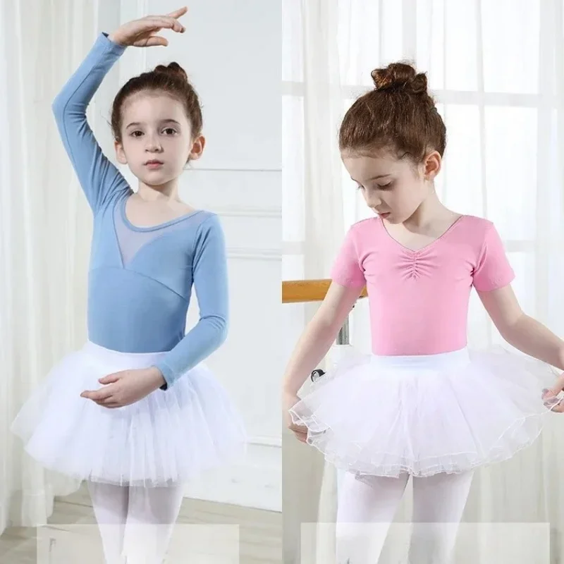 Saias tutu de balé para meninas, saias rosa fofas de 4 camadas de fio macio, saias de tule brancas elásticas para balé