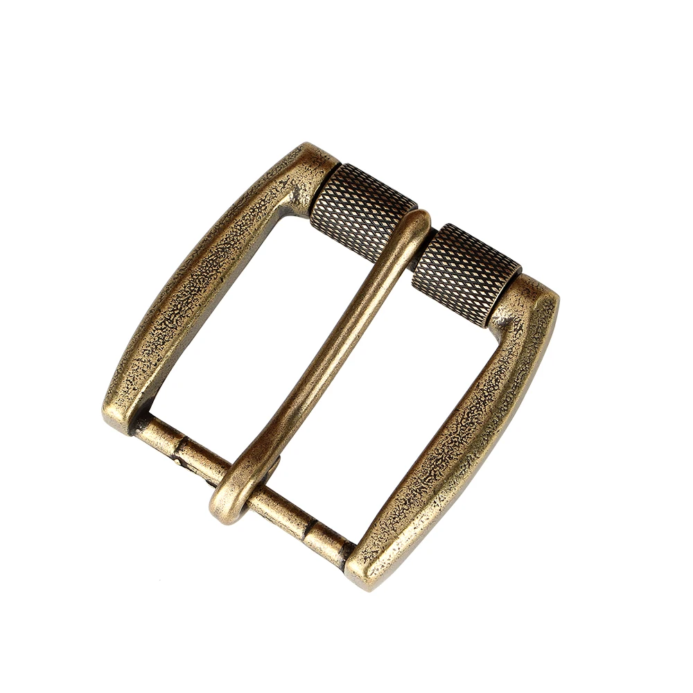1 peça 40mm fivela de cinto de latão sólido masculino rolo pino fivela cintura cabeça couro artesanato cinto peças acessórios fivela vintage