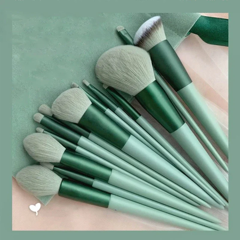 13 pezzi Set di pennelli per trucco morbidi e soffici per cosmetici fondotinta fard in polvere ombretto Kabuki Blending pennello per trucco strumento di bellezza