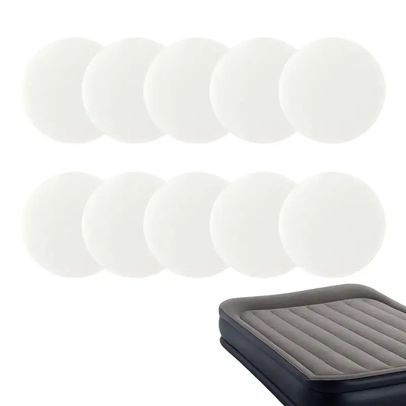Kit de reparo de colchão de ar, 10 peças, forro de piscina, multiuso, resistente à água quente, resistente a uv, kit de reparo de remendo inflável para