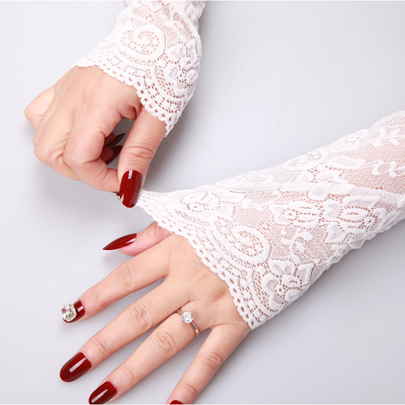Summer Ice Silk Sleeves, Sunscreen Women's Gloves, UV Protection, Driving Dance, Long Arm Protection Sleeves