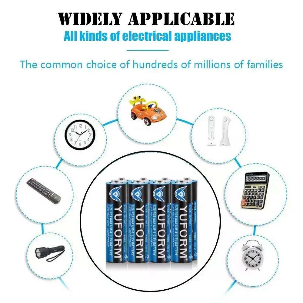 NEW 1.5V AAA Disposable Dry Battery for Led Light Toy Mp3 Camera Flash Razor CD Player Wireless Mouse Keyboard