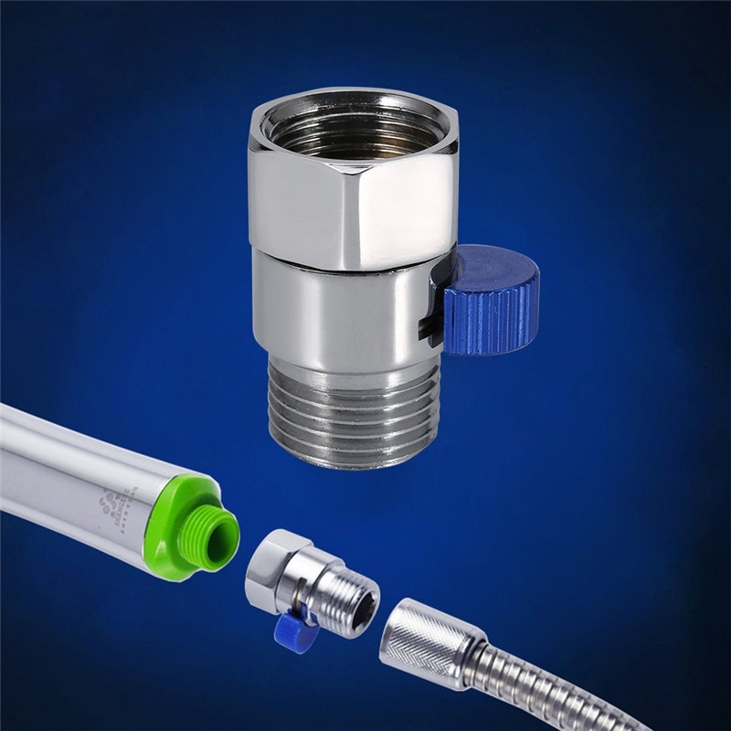 Hotel Bathroom Shower Brass Junction Water Flow Control Valve Straight through Shu -off Angle Valve Bath Water Tap Accessory