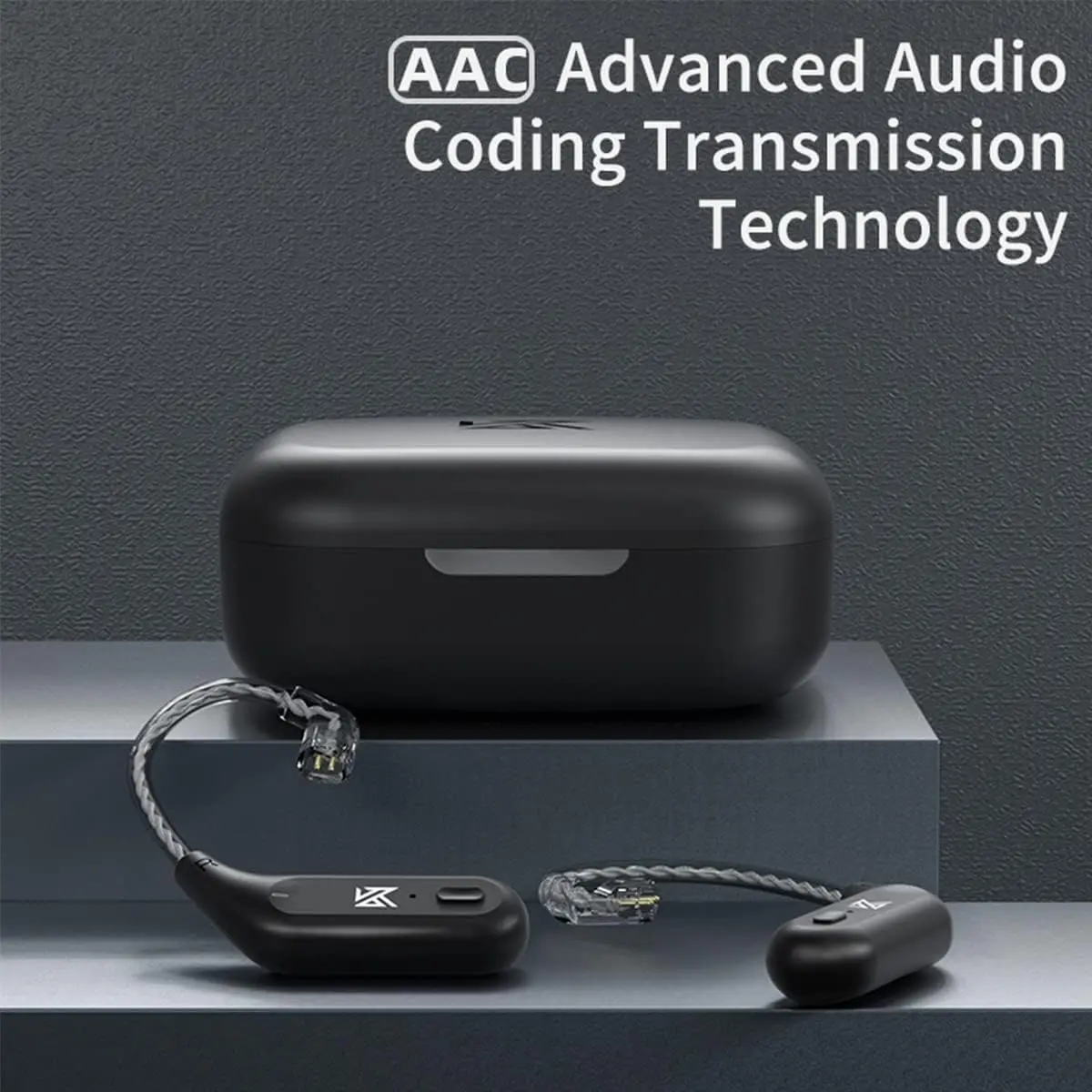 KZ AZ09 Bezprzewodowy kabel do aktualizacji HD Bluetooth 5.4 Przewodowy zestaw słuchawkowy HIFI z etui ładującym do słuchawek KZ CCA