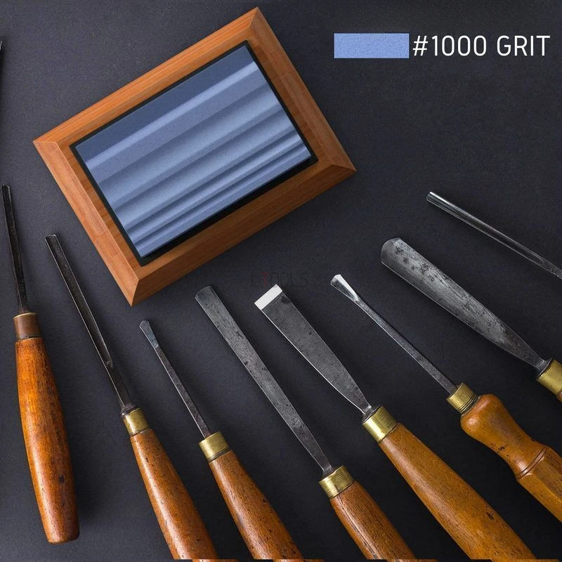 Holz schnitzerei Meißel Polieren Schleifstein/Körnung Schleifstein mit mehr Rillen Zimmerei doppelseitiger Schärfstein