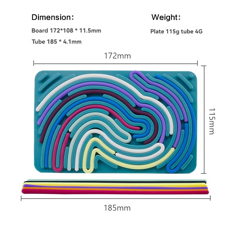 ซิลิโคน Sensory กิจกรรม Board Fidget ของเล่นเด็กบรรเทาความเครียดของเล่นเพื่อการศึกษา Decompression Board Montessori ของเล่นสําหรับเด็ก