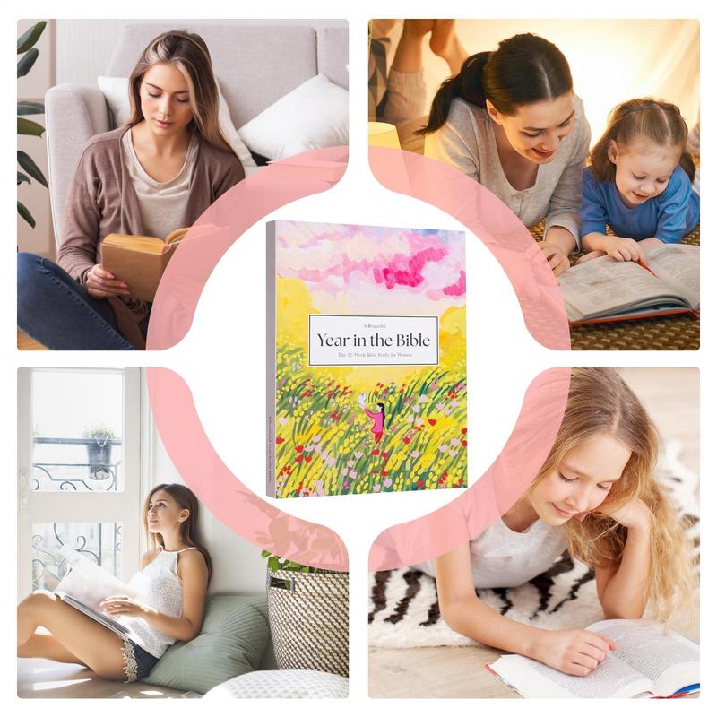 คู่มือการศึกษาพระคัมภีร์ปีที่สวยงามในพระคัมภีร์ผู้หญิง คู่มือการศึกษาพระคัมภีร์ 52 สัปดาห์ การศึกษาพระคัมภีร์สําหรับผู้หญิง 52 สัปดาห์ วารสารคริสเตียน แนะนําการอ่าน