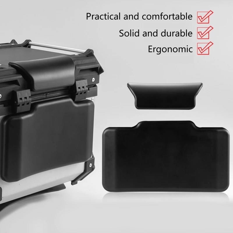 Motorrad Passagier Rückenlehne Zurück Pad Universal Selbst-klebe Stoßfest Moto Hinten Top Case Box Gepäck Kissen Pad Rückenlehne