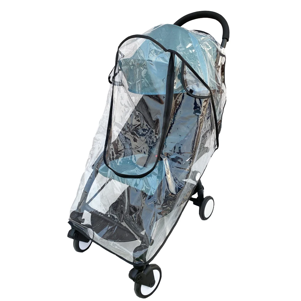 Segurança eva material capa de chuva do carro do bebê acessórios carrinho de bebê capa de chuva capa à prova dwaterproof água para babyzen yoyoyo2 yoya carrinho