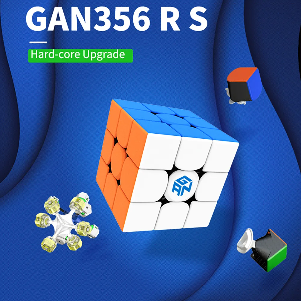 GAN 356 RS 3X3 Magische Snelheid Kubus Stickerloze Professionele Fidget Speelgoed GAN 356RS Cubo Magico Puzzel