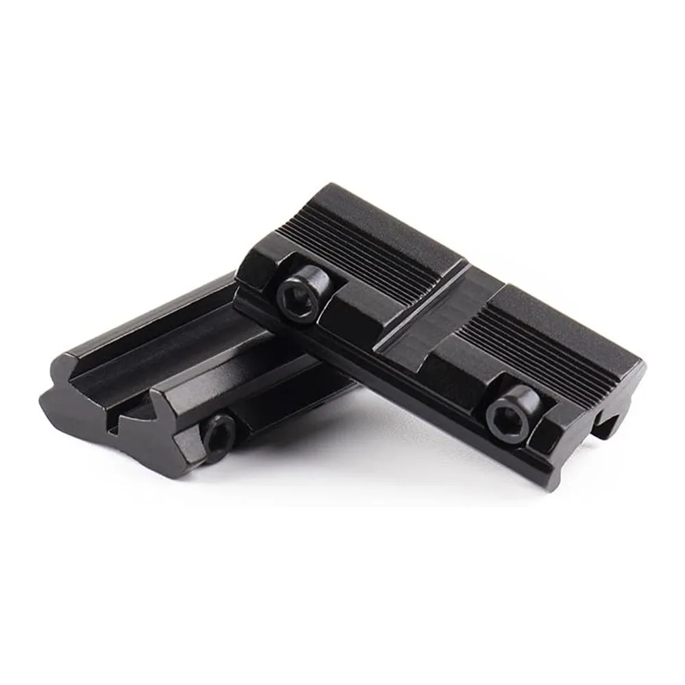2 Stuks Scope Adapter Mount Base 11 Mm Zwaluwstaart Naar 20 Mm Weaver Picatinny Rail Mount Converter 9.5 Mm -10 Mm Zwaluwstaart