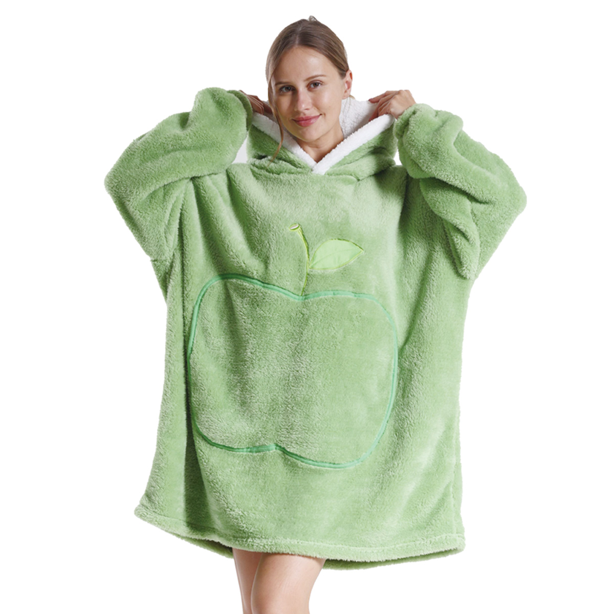 2024 cobertor de flanela super longo com mangas cobertor de inverno com capuz pulôver de grandes dimensões moletons cobertor de tv feminino masculino