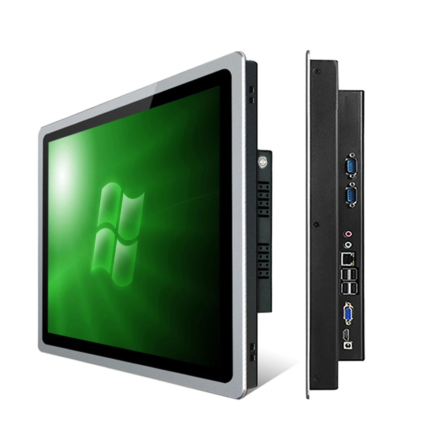 Mini tableta industrial de 10,4 pulgadas, panel pc todo en uno con pantalla táctil capacitiva, wifi incorporado rs232 com para win10 pro