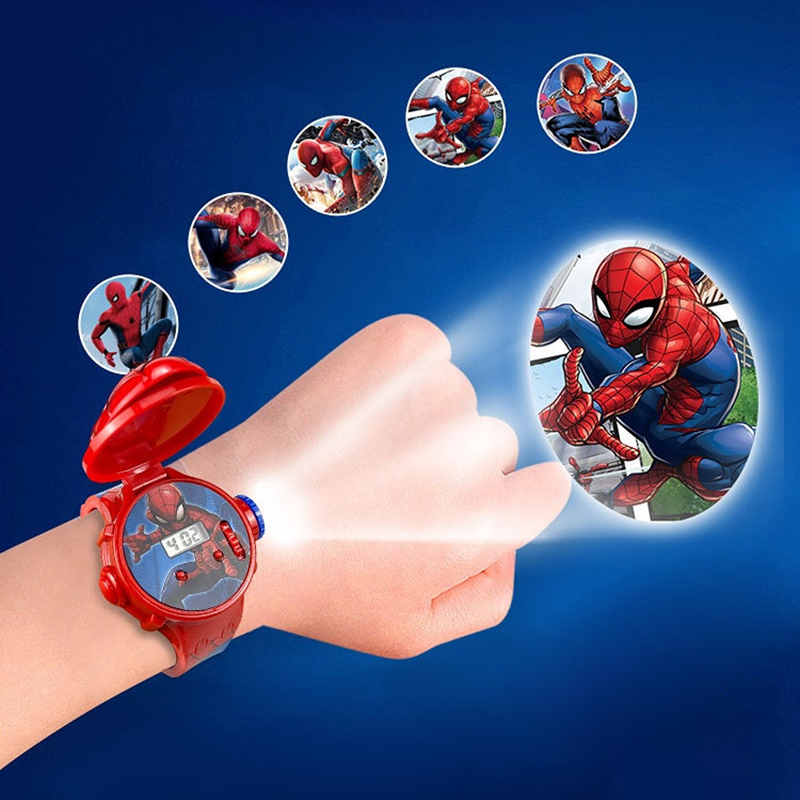 2025 nova projeção 3d spiderman crianças relógios para crianças congelados elsa meninas relógio digital escola estudante presente relogio infantil