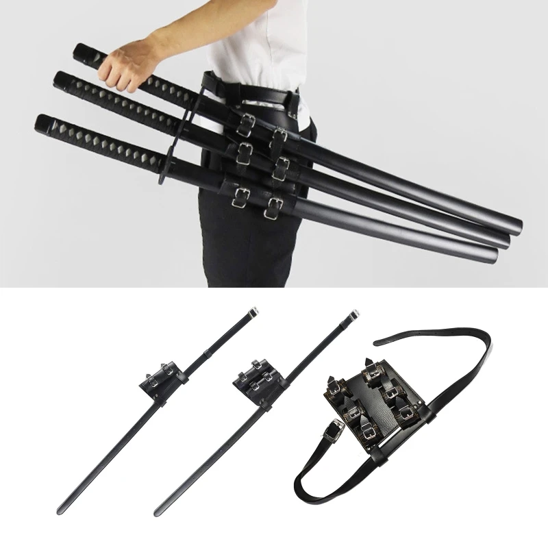 Thời Trung Cổ Kiếm Giá Đỡ Dây Cạp Dây Thanh Katana Hiệp Sĩ Thanh Kiếm Bao Da