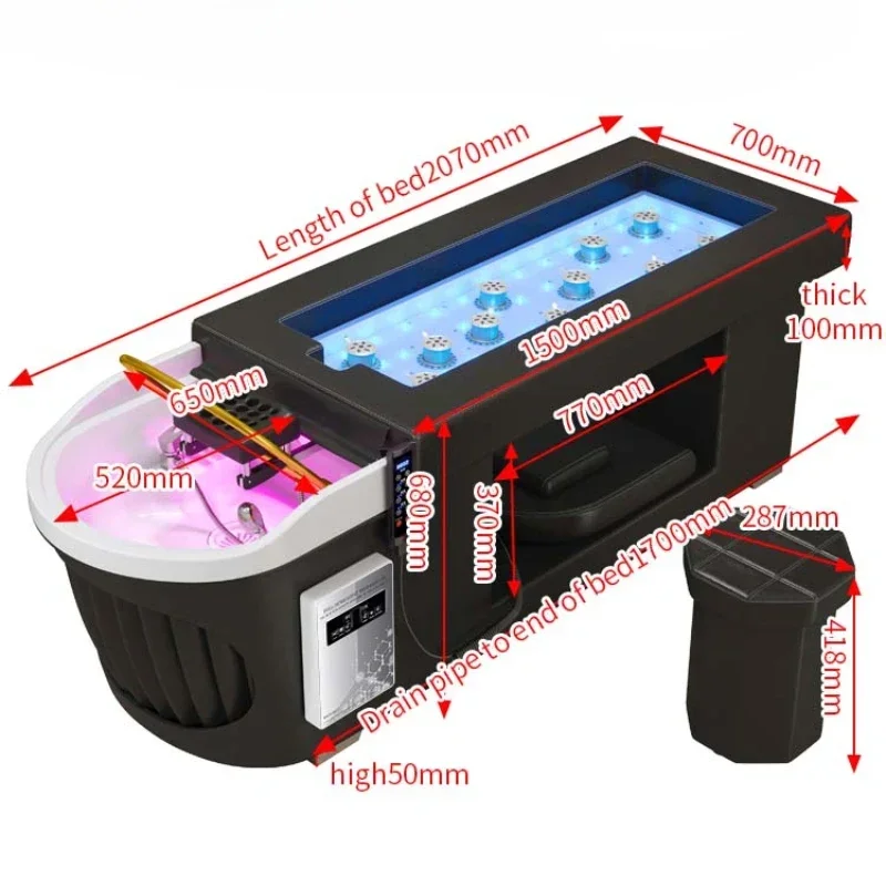 เก้าอี้ช่างทําผมแชมพูเตียงสปา Gamer Stylist เก้าอี้นวดอ่างล้างหน้า Salon ญี่ปุ่นหัวเครื่อง Lavacabeza Pedicure ผมชาม