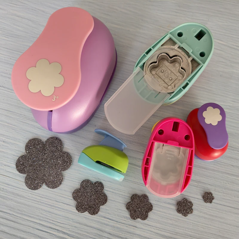 7,5 cm 5,0 cm 3,8 cm 2,5 cm 1,5 cm perforadora para manualidades de flores Scrapbooking perforadora de papel escolar perforadora eva cortador de 6 pétalos