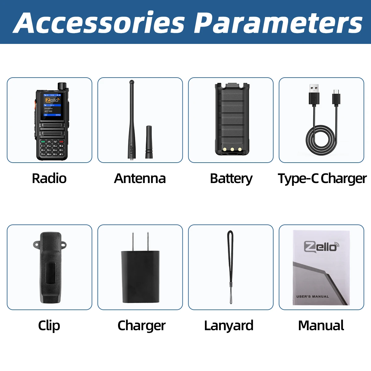 ABBREE GP-889 Dual Mode Netzwerk POC Radio Walkie Talkie ZELLO Global UHF Bluetooth WIFI 2G 4G Sim Karte Android Typ-C Amateurfunk