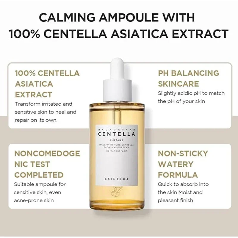 Centella Asiatica Essence Calming Moisturizing Brightening Face Serum Brightening Capsule Ampoule Daily SkinCare Solution