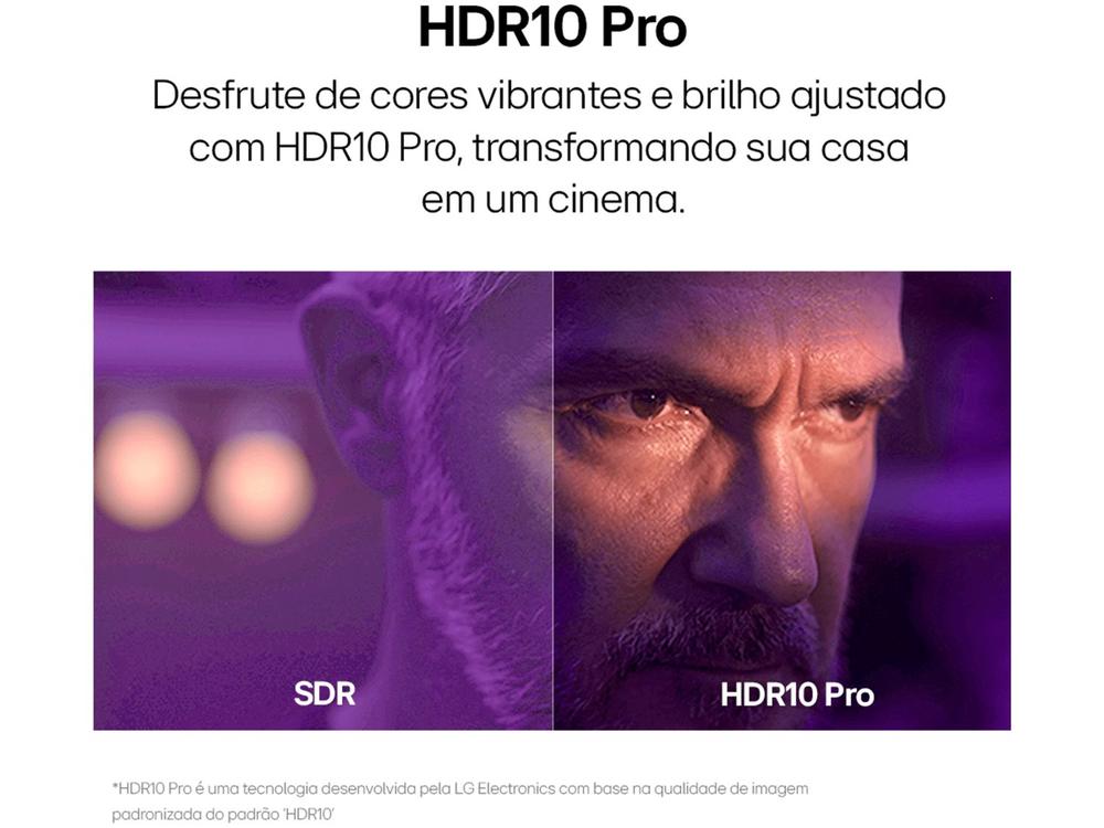 Smart TV 32" LG HD LCD 32LR600BPSA com Alexa 2 HDMI 1.4 USB