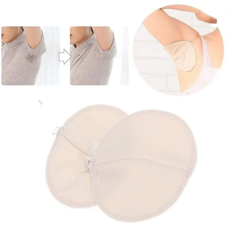 Almohadillas lavables para el sudor de las axilas, almohadilla absorbente de secado rápido para axilas, protectores para vestido, estera de transpiración, almohadilla desodorante absorbente, 1 par