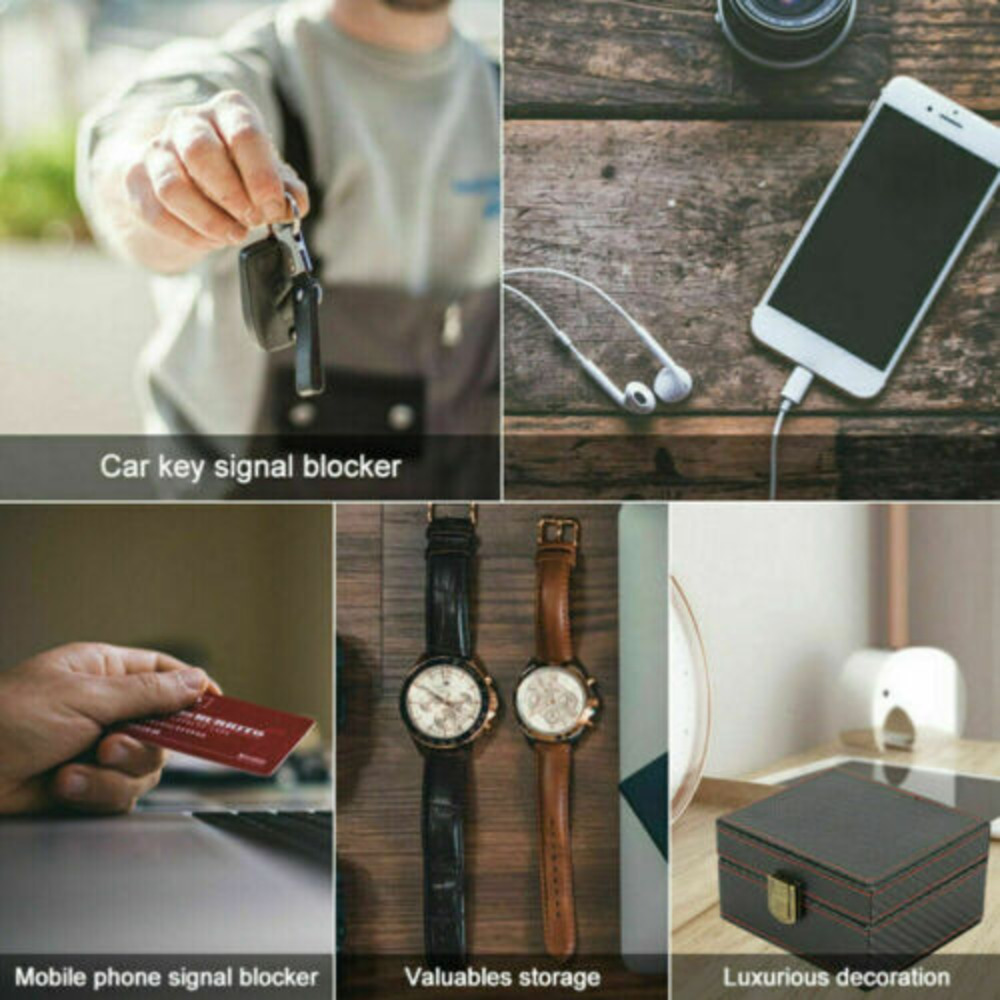 Car Key Signal Blocker Keyless Faraday Box Anti-Theft Safety Blocking Pouch