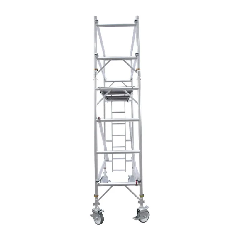 Aluminum Alloy Scaffolding System Quick Lock Assembly Mobile Tower Lightweight Construction Platform For Maintenance Work