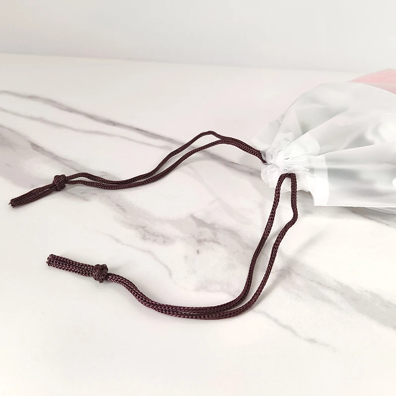 10pcs Drawstring pocket, shoe and sock storage bag, transparent visible debris storage bag