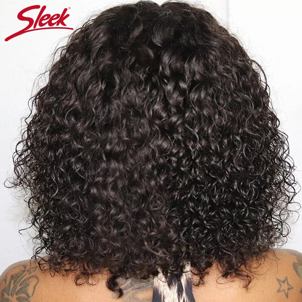 Parrucche per capelli umani Jerry ricci corti Bob con frangia Indossare per andare Parrucca senza colla Evidenzia parrucca colorata bionda con onda d'acqua miele per le donne