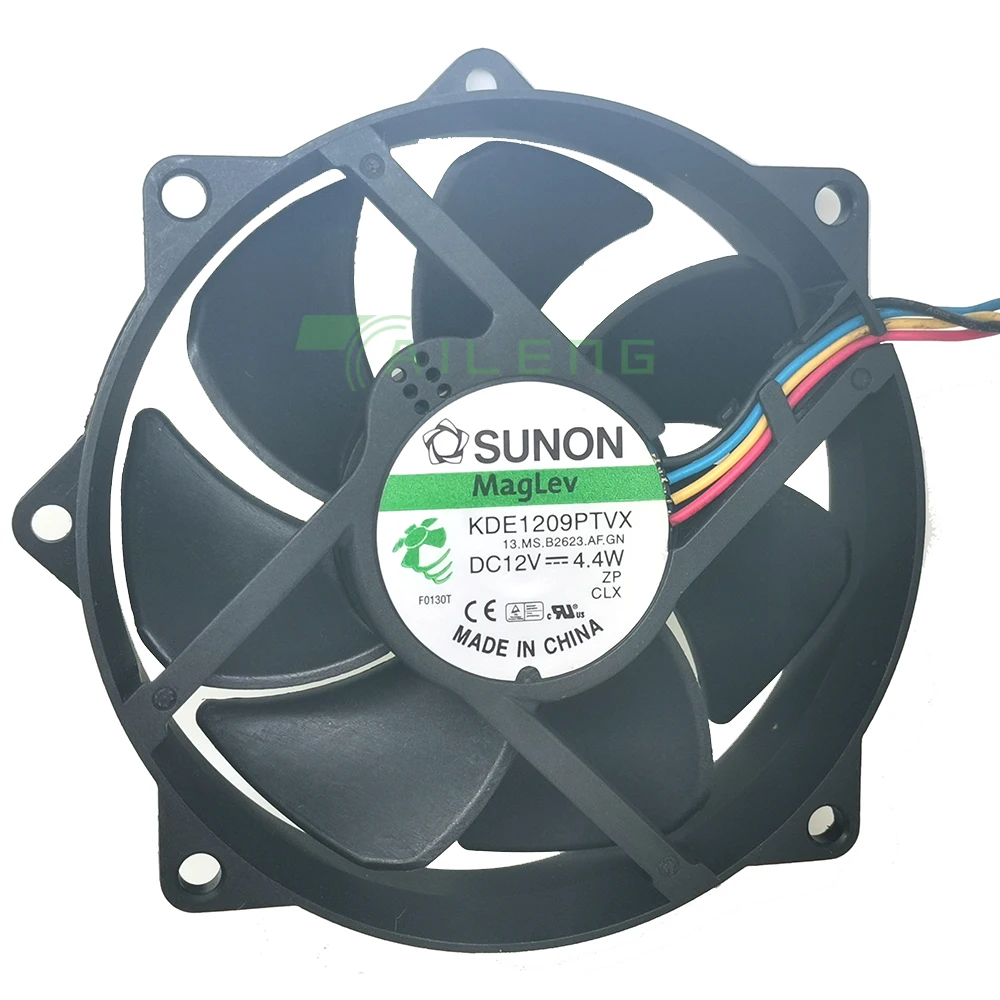 リニアモーターカー ラウンド CPU ケース冷却ファン KDE1209PTVX 4.4W 4 ピン DC 12V SUNON 用にテスト済み