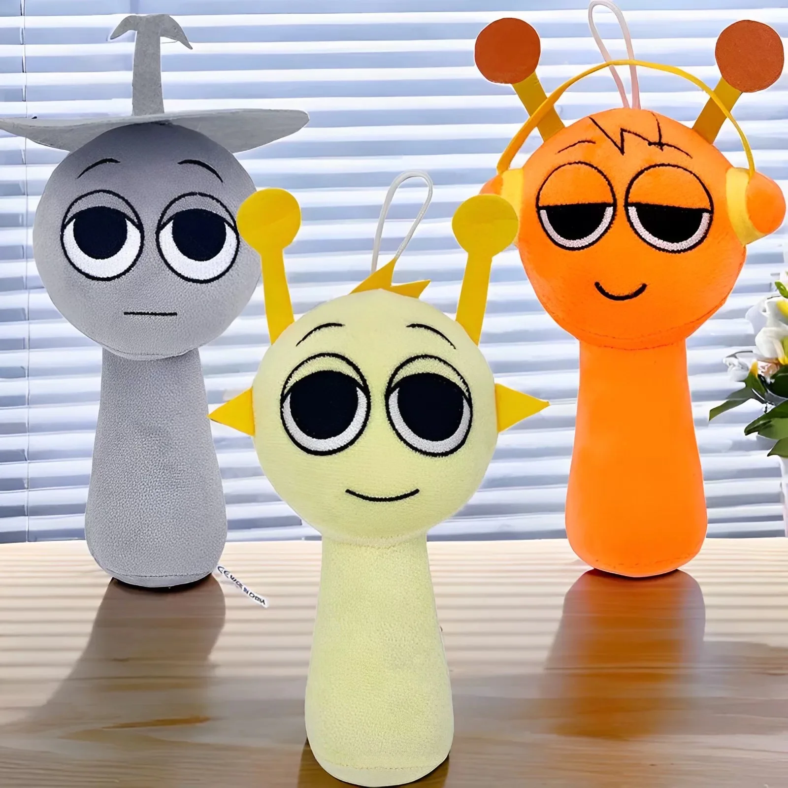 Sprunki ของเล่นตุ๊กตา Sprunki Plushie ตุ๊กตานักร้อง Oren Wenda เกมการ์ตูนตุ๊กตาหมอนเด็กวันเกิดคริสต์มาสของขวัญ